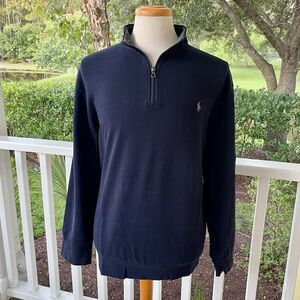 Polo by Ralph Lauren Navy 1/2 Zip Pullover Sweater. Size XXL.